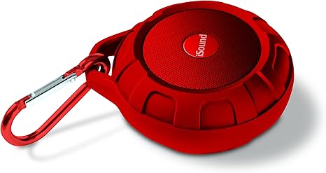 Duratunes Water-resistant Bluetooth Speaker (red)/Isound Isound-6706 Duratunes