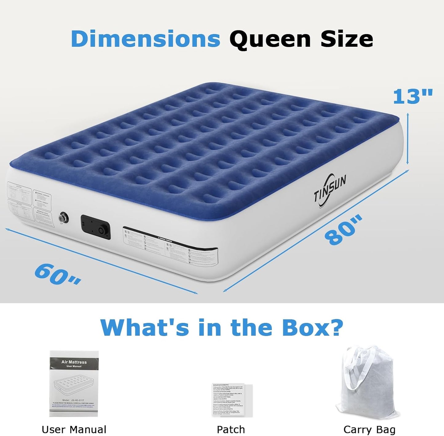 Air Mattress Queen with Built in Pump