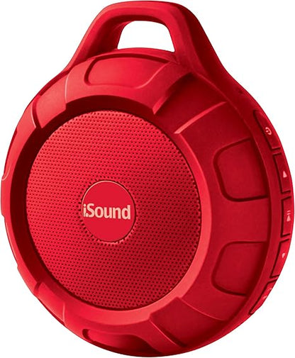 Duratunes Water-resistant Bluetooth Speaker (red)/Isound Isound-6706 Duratunes
